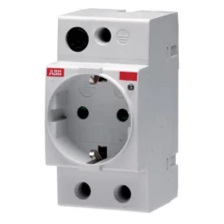 ABB Stikdåse, Schuko, DIN-skinne - M1175