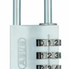 Abus kodehængelås 145/30, sølv