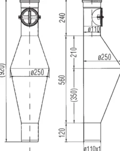 ACO rottestop 110m, AISI304
