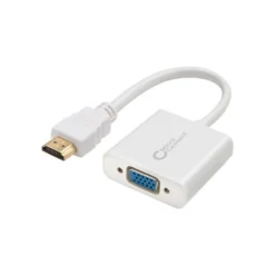 Adapter HDMI - VGA, M/F, hvid, understøtter ikke lyd, opløsning 1920x1080p@60Hz