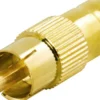 Adapter, phono (RCA) han til BNC hun, guldpletteret stik - DELTACO