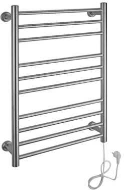 ADORA el-håndklædetørre, 85watt, 78x50 cm - børstet rustfrit stål
