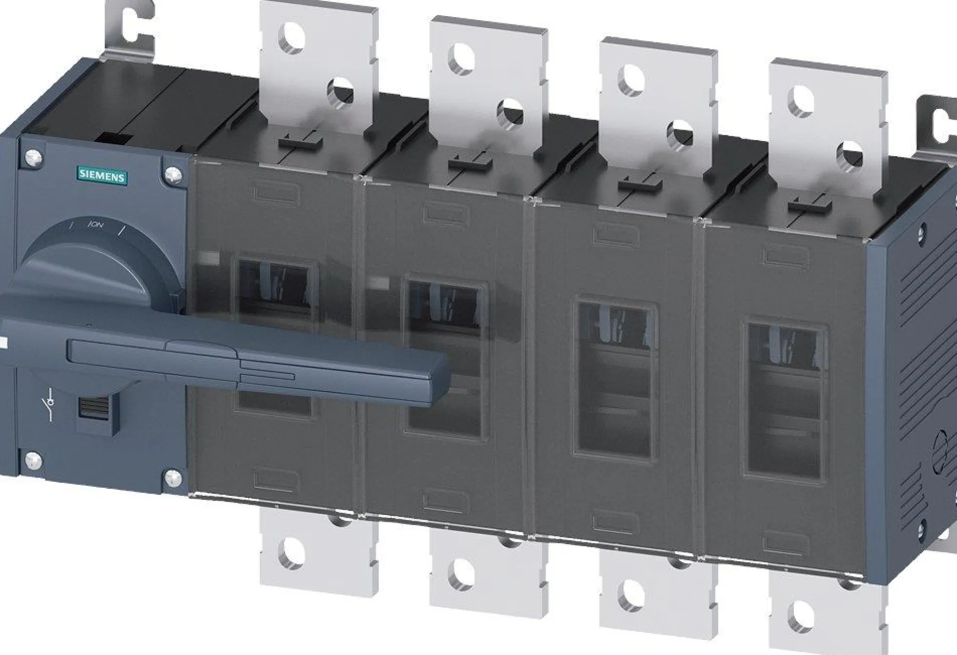 Afbryder 1250A, 5, 4P, frontbetjent, venstre - Siemens
