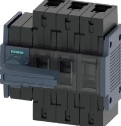 Afbryder 160A, 3-polet, frontbetjening venstre, boks - Siemens