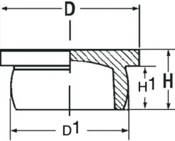 Afdækningsprop M22, K183 - 1000 stk