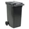 Affaldscontainer UV-resistent, 240l, grå plast - ABENA