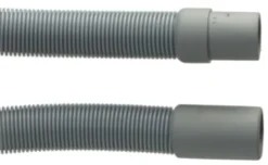 Afløbsslange med gummimuffer til opvaskemaskine m.v., 19 x 22 mm