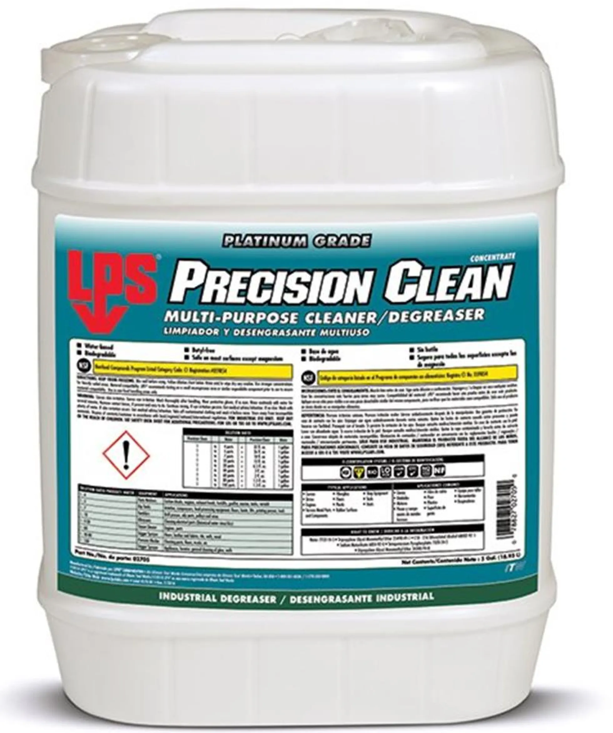 Afrenser Precision Clean, 20 liter, vandbaseret - LPS