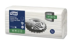 Aftørringsklud ekstra kraftig, hvid, W4, 1-lags, 4x60
