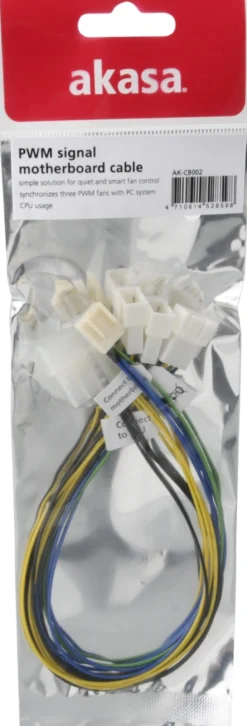 Akasa blæseradapterkabel til et kunne tilslutte 1xCPU- & 2xChassie-bl