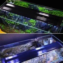 Akvariearmatur, LED, justerbar, hvid/blå - LEDlife