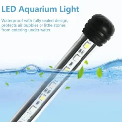 Akvariearmatur, LED, sugekopmontering, hvid/blå - LEDlife