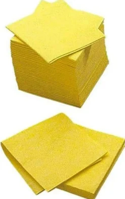 Alt mulig klude, gule, 38 x 38 cm - Cleanline