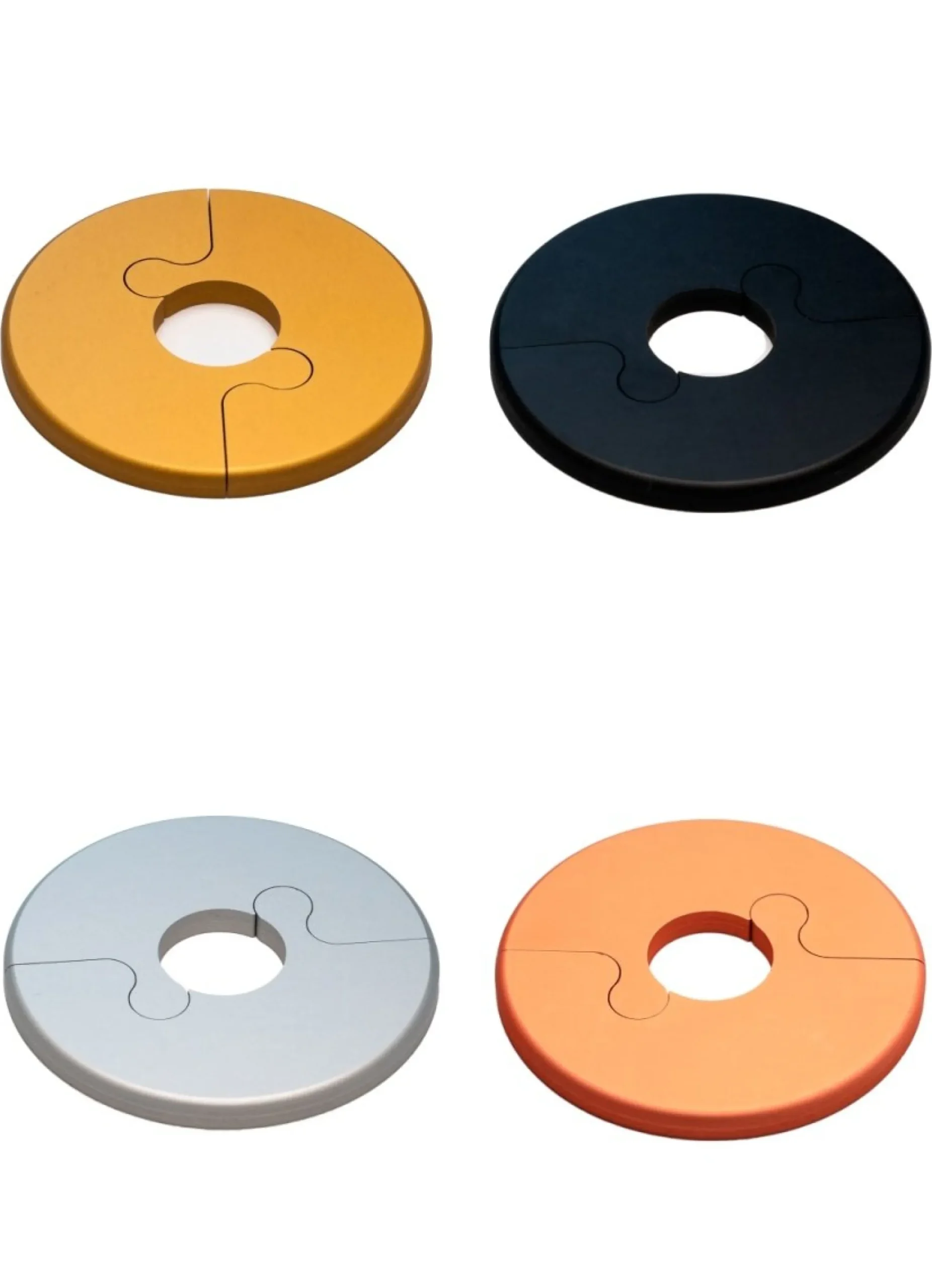 Alu Fit Rosette Ø16 Kobberlook