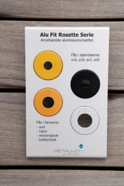 Alu Fit Rosette Ø28 Messinglook