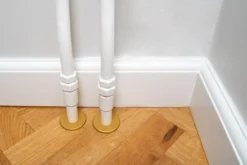 Alu Fit Rosette Ø28 Messinglook