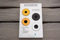 Alu Fit Rosette Ø22 Messinglook