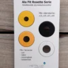 Alu Fit Rosette Ø22 Sort