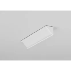Aluminiumsprofil CABI12 E, hvid lakeret med hjørne og LED skinne