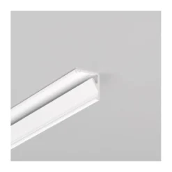 Aluminiumsprofil CABI12 E, hvid lakeret med hjørne og LED skinne