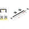 Aluminiumsprofil SLIM8 til LED skinne påbygning, ubehandlet aluminium