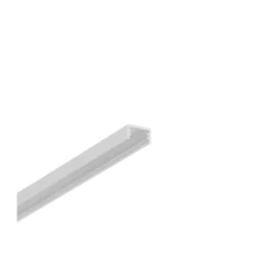 Aluminiumsprofil SLIM8 til LED skinne påbygning, ubehandlet aluminium