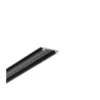 Aluprofil ARC12 CD/U5, sort lakeret, 2 meter