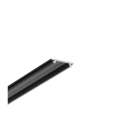 Aluprofil ARC12 CD/U5, sort lakeret, 2 meter