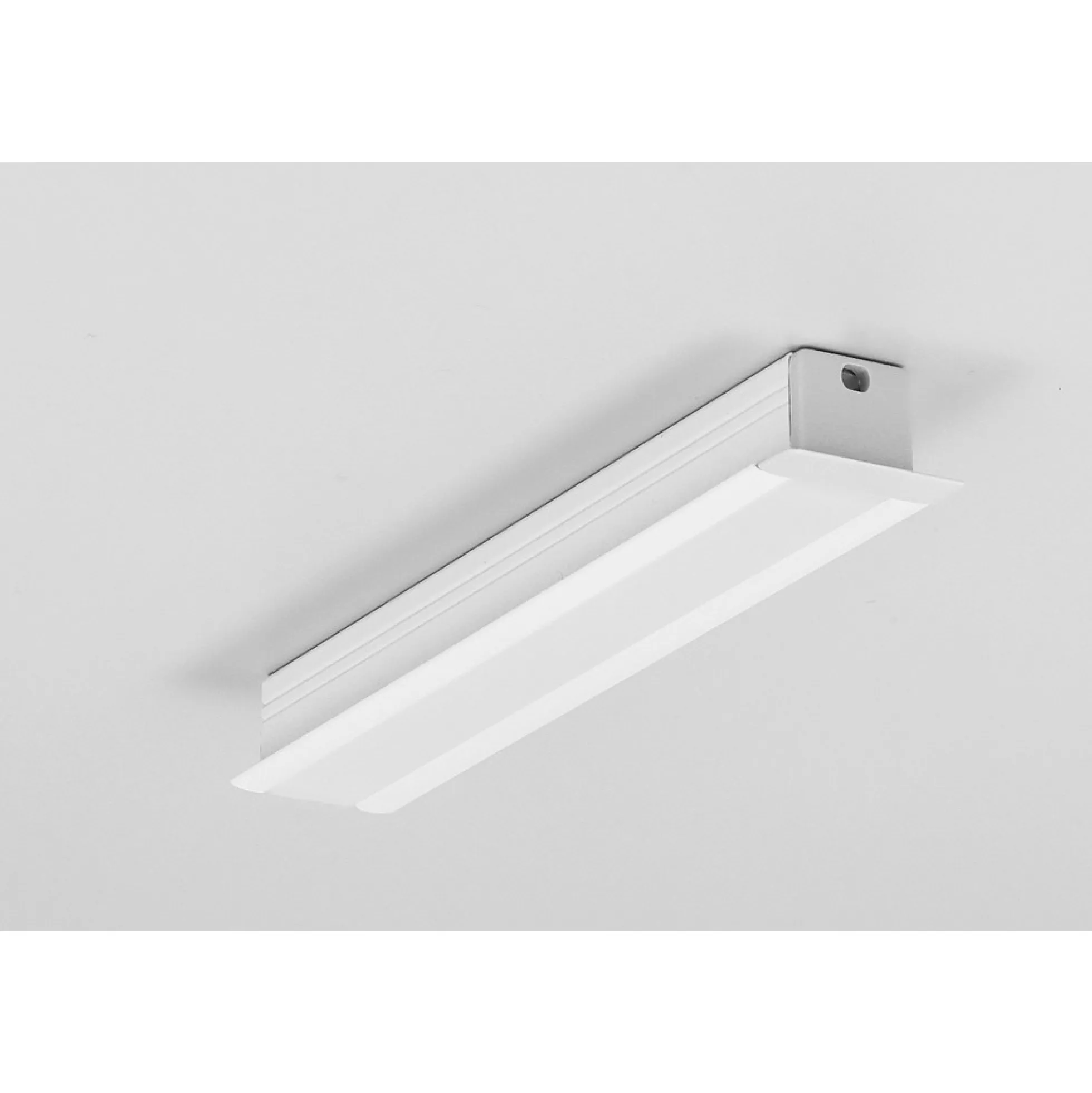 Aluprofil SMART-IN10 AC2/Z - Hvid lakeret, indbygget, LED skinne