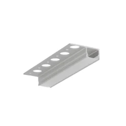 Aluprofil til fliser, belysning til kanter, 180 grader, UNI-TILE12 C PLUS, anodiseret, til LED-strips