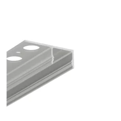 Aluprofil til fliser, belysning til kanter, 180 grader, UNI-TILE12 C PLUS, anodiseret, til LED-strips