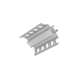 Aluprofil til fliser, hjørneprofil, 90 grader, UNI-TILE12 C PLUS, anodiseret, til LED-strips