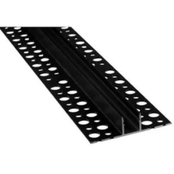 Aluprofil til LED-bånd i klinker/fliser, 13x13 mm, 2 meter, skinne inkl. mælkehvidt cover
