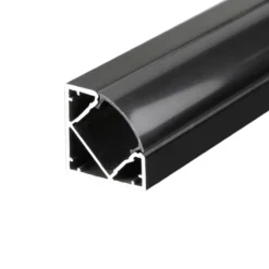 Aluprofil til LED-stribe, sort, 2000x19x19mm