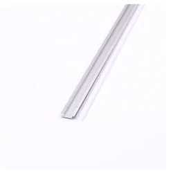 Aluprofil til LED-strip diffuser, nedsænket installation, 2000x24.7x7 mm, sølvfarvet