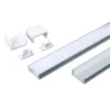 Aluprofil til LED-strip, overflade, 2000x17,4x7 mm, sølv