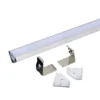 Aluprofil til LED-strips, hjørne, 2000x19x19 mm, sølv