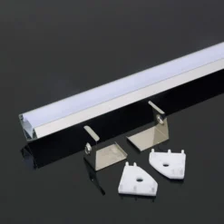 Aluprofil til LED-strips, hjørne, 2000x19x19 mm, sølv