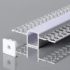Aluprofil til LED-strip, sølv hus, 2000x55x15 mm