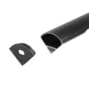 Aluprofil til LED-strip, sort, 2000x15,8x15,8 mm