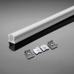 Aluprofil til LED-strips på printkort, 20mm, overflademontering, 2000x17,2x14,4mm, hvid