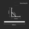 Aluprofil til LED-strip, 2000x15,8mmx15,8mm
