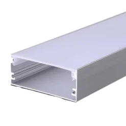 Aluprofil til LED strip, 2000x50x20 mm, sølvhus