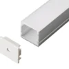 Aluprofil til LED-strip, 2000x30x20 mm, sølv