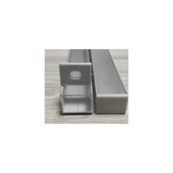Aluprofil 18x13 til LED strips, 1 meter, inkl. matteret cover og klips, IP65 og IP68