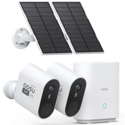 Aosu SolarCam System Max, overvågningssystem med solcelledrevne kameraer, 3K