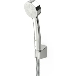 Apollo håndbrusersæt, Ø 70 mm bruser, holder og 1500 mm slange, forkromet