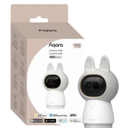 Aqara Camera Hub G350 Select, overvågningskamera med aftagelige ører, 4K, hvid, Matter