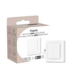 Aqara Light Switch H2 EU, 4 knapper, 2 kanaler