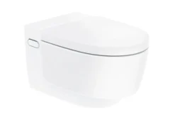 AquaClean Mera Classic douchetoilet, væghængt, krom/hvid - Geberit